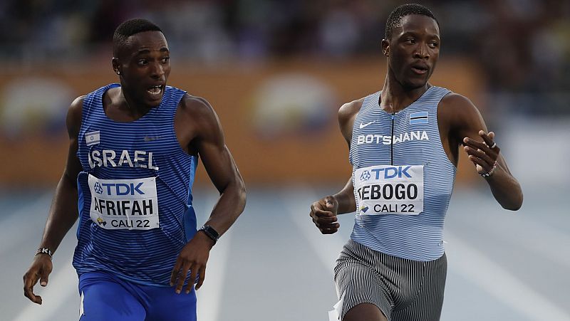 El israelí Afrifah da la sorpresa y vence a Tebogo en los 200 metros