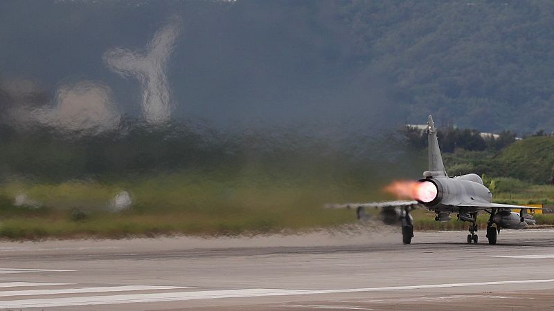 Las maniobras militares de China bloquean Taiwán por tercer día consecutivo