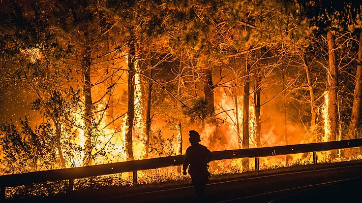 Telediario Fin de Semana - La oleada de incendios arrasan más de 30.000 hectáreas en Galicia