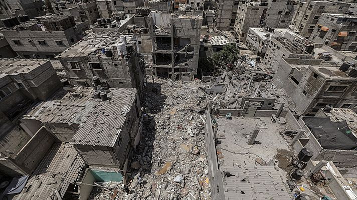 Telediario 1 - Israel lanza nuevos ataques en Gaza y mata a otro líder de la Yihad Islámica Palestina