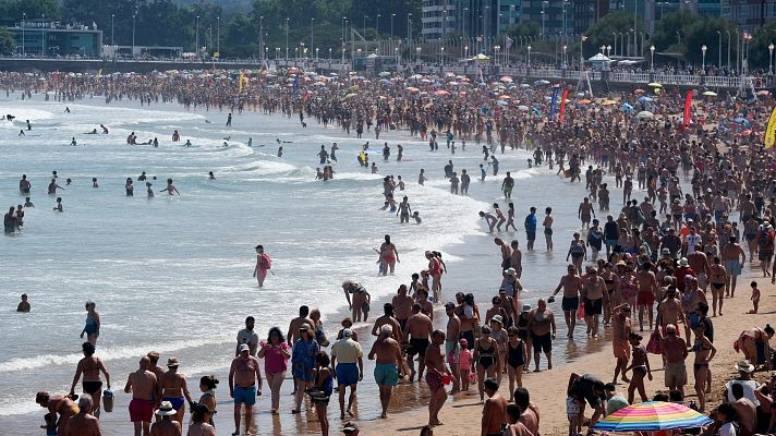 La semana comienza con temperaturas altas y tormentas dispersas