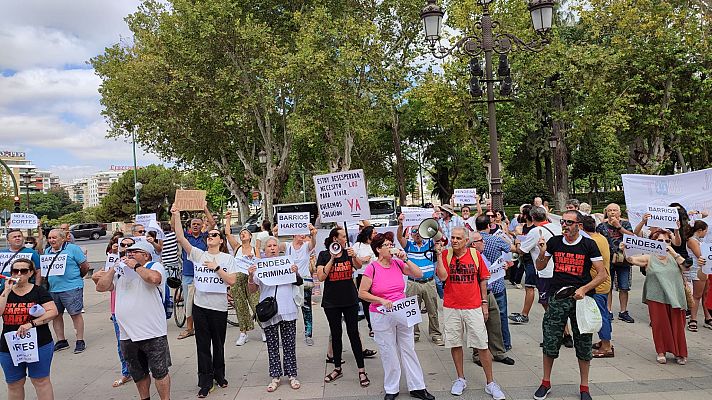 Protestan por los cortes de luz