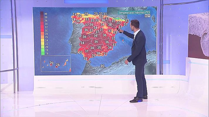 El tiempo - Temperaturas altas en puntos del interior peninsular, Baleares y Gran Canaria