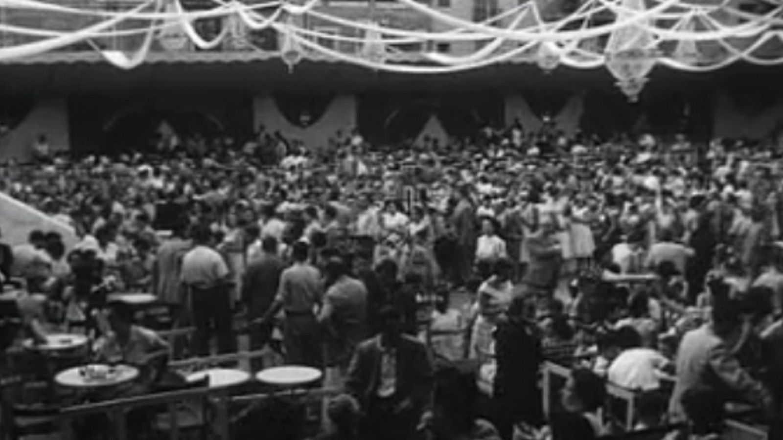 Fiestas de Gràcia en 1955