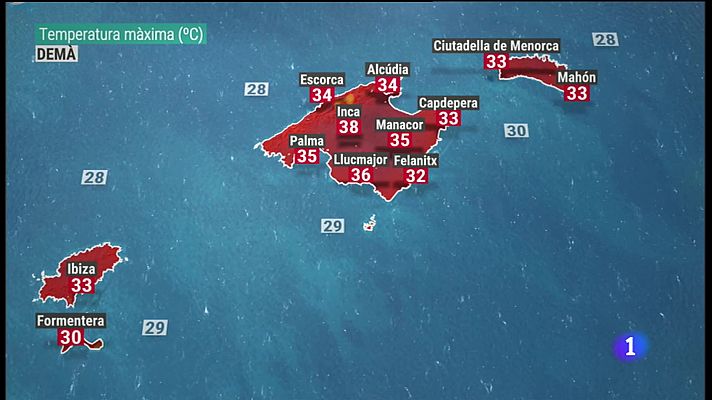 El temps a les Illes Balears - 09/08/22