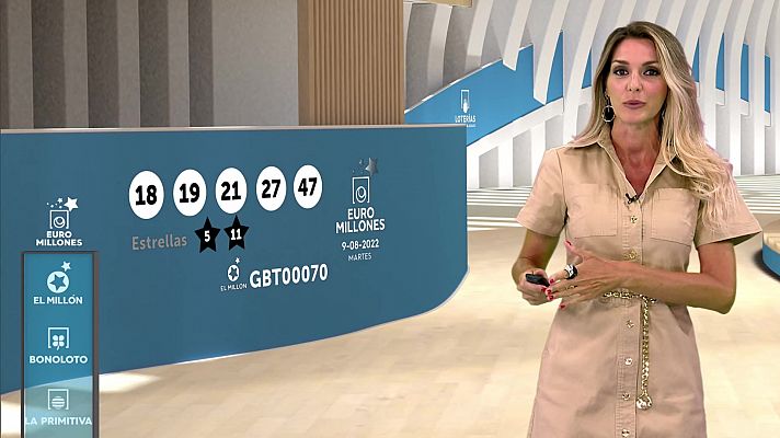 Loterías - Sorteo de la Bonoloto y Euromillones del 09/08/2022