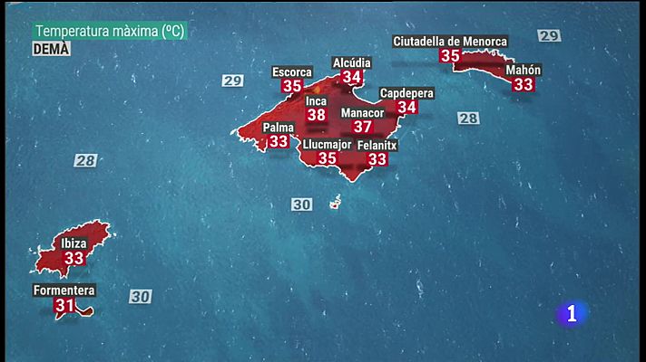 El temps a les Illes Balears - 11/08/22