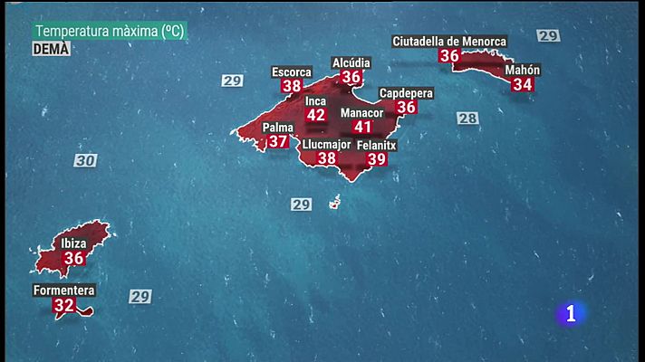 El temps a les Illes Balears - 12/08/22