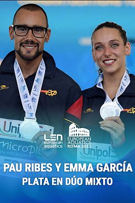 Natación | Pau Ribes y Emma García consiguen la plata en dúo mixto