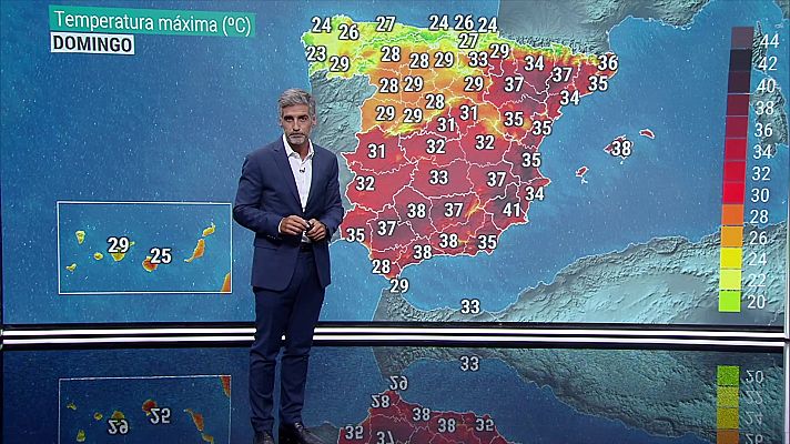 Temperaturas muy altas en el noreste peninsular, tercio sureste y Baleares