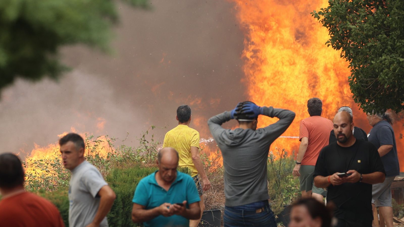 Situación "crítica" en el incendio en el Moncayo, con ocho localidades evacuadas