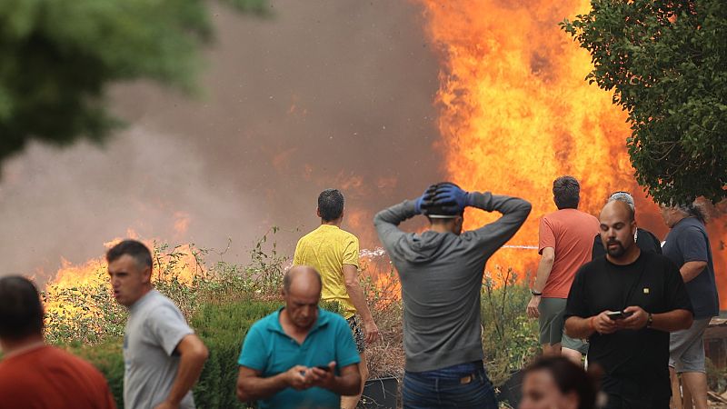 Situación "crítica" en el incendio en el Moncayo, con ocho localidades evacuadas