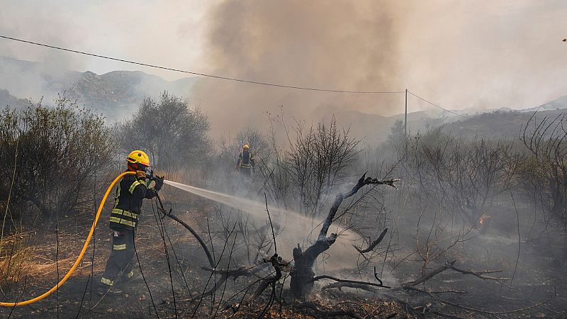 Preocupan los incendios de Añón de Moncayo y de Vall d'Ebo