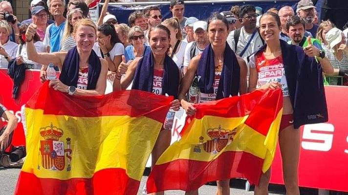 España, plata por equipos en el maratón femenino del Europeo | Ver