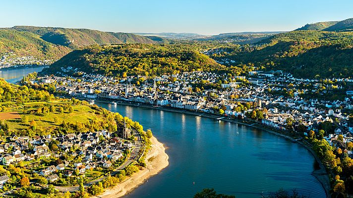 Telediario 2 - El coste energético de la sequía del Rin: cae el transporte de carbón y mercancías