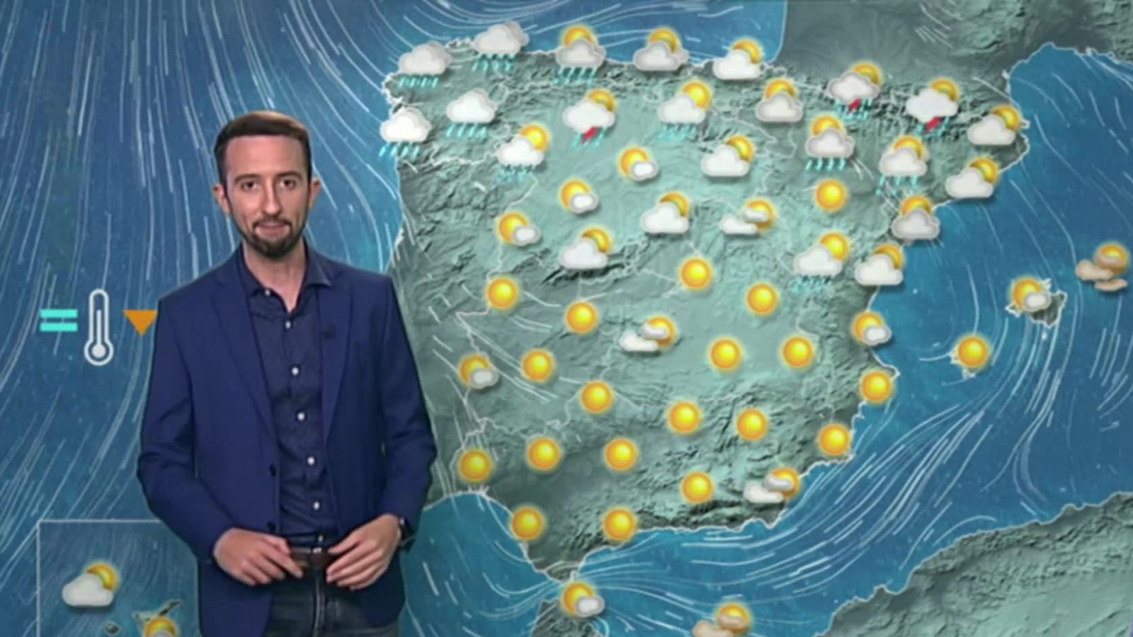 El tiempo: El tiempo: Lluvias en el oeste y norte de la Península | RTVE Play