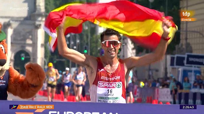 Miguel Ángel López, campeón de Europa de 35 km marcha