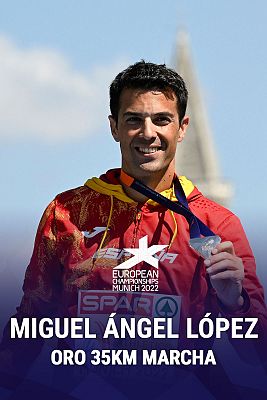 Miguel Ángel López, campeón de Europa de 35 km marcha