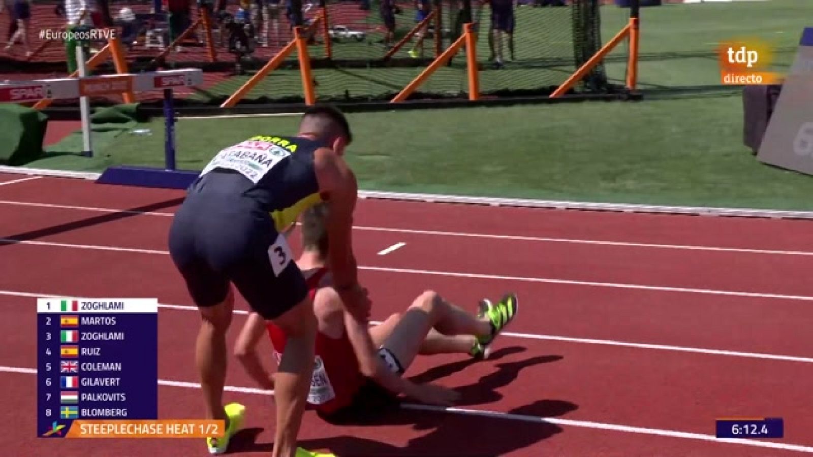 Atletismo | Carabaña se para y socorre a un rival en el Europeo