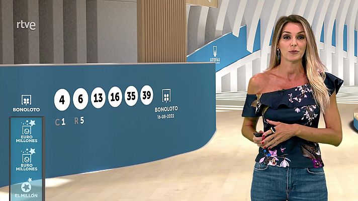 Loterías - Sorteo de la Bonoloto y Euromillones del 16/08/2022