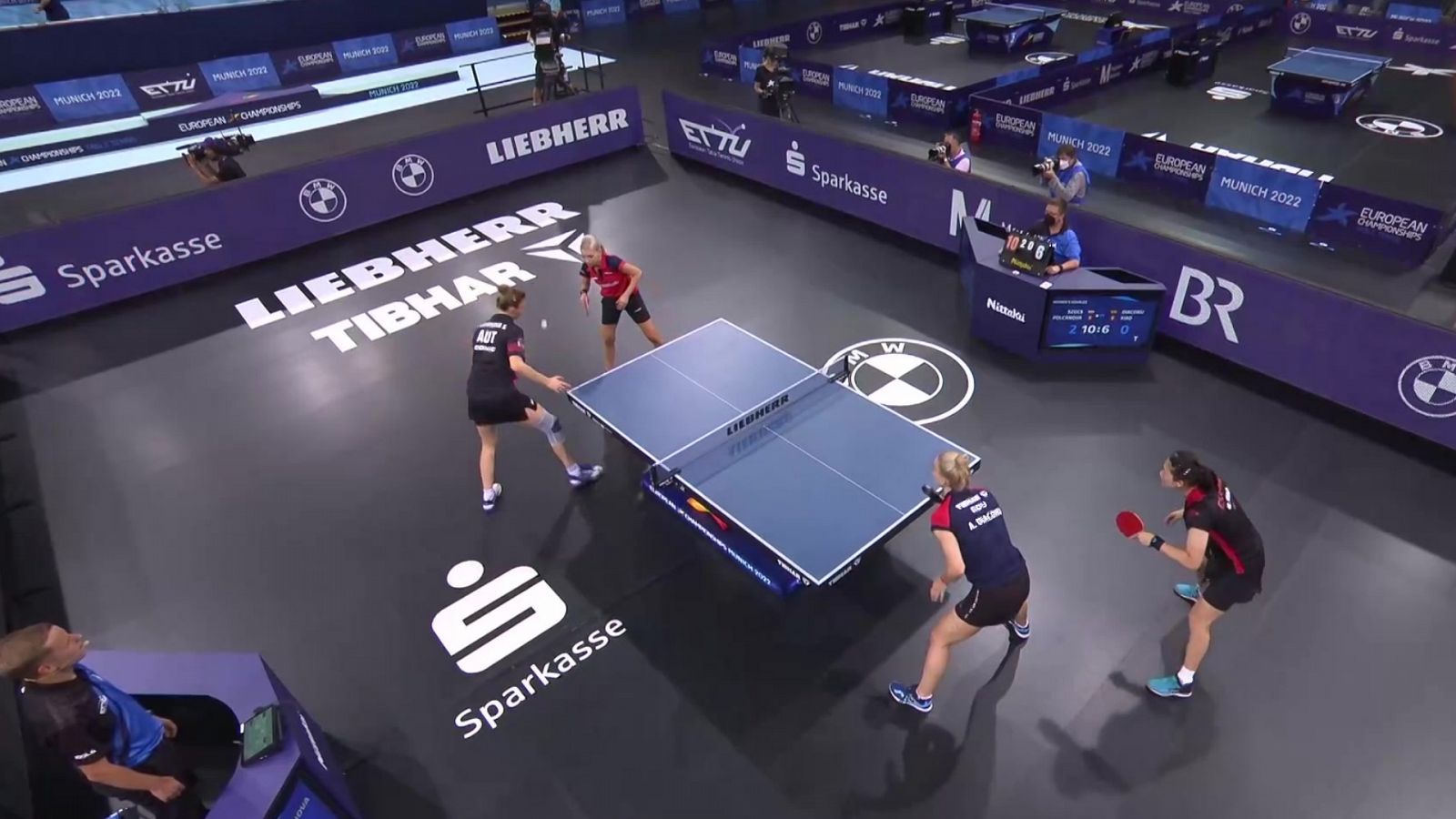 Tenis de mesa - Campeonato de Europa. 2ª Semifinal dobles femeninos: Polcanova/Szocs (mixto) - Xiao/Diaconu (mixto) - RTVE Play