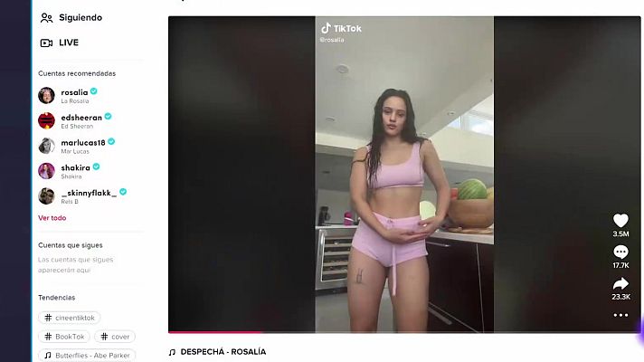 Telediario 1 - Tik Tok se ha convertido en una nueva forma de generar éxitos y está cambiando la industria musical