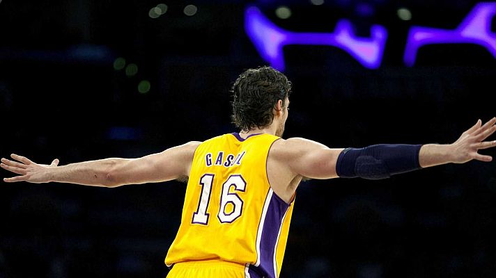 Telediario 1 - Los Lakers retirarán la camiseta de Pau Gasol