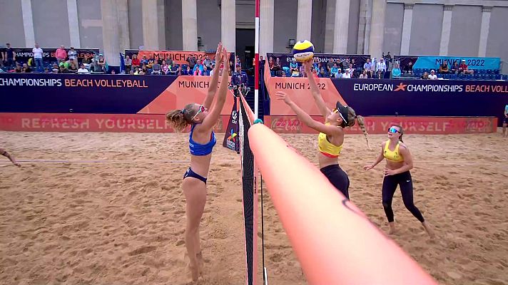Campeonato de Europa 2022 - Voley playa - Campeonato de Europa. 1/4 final femeninos: Menegatti/Gottardi (Ita.) - Álvarez M./Moreno (Esp.)