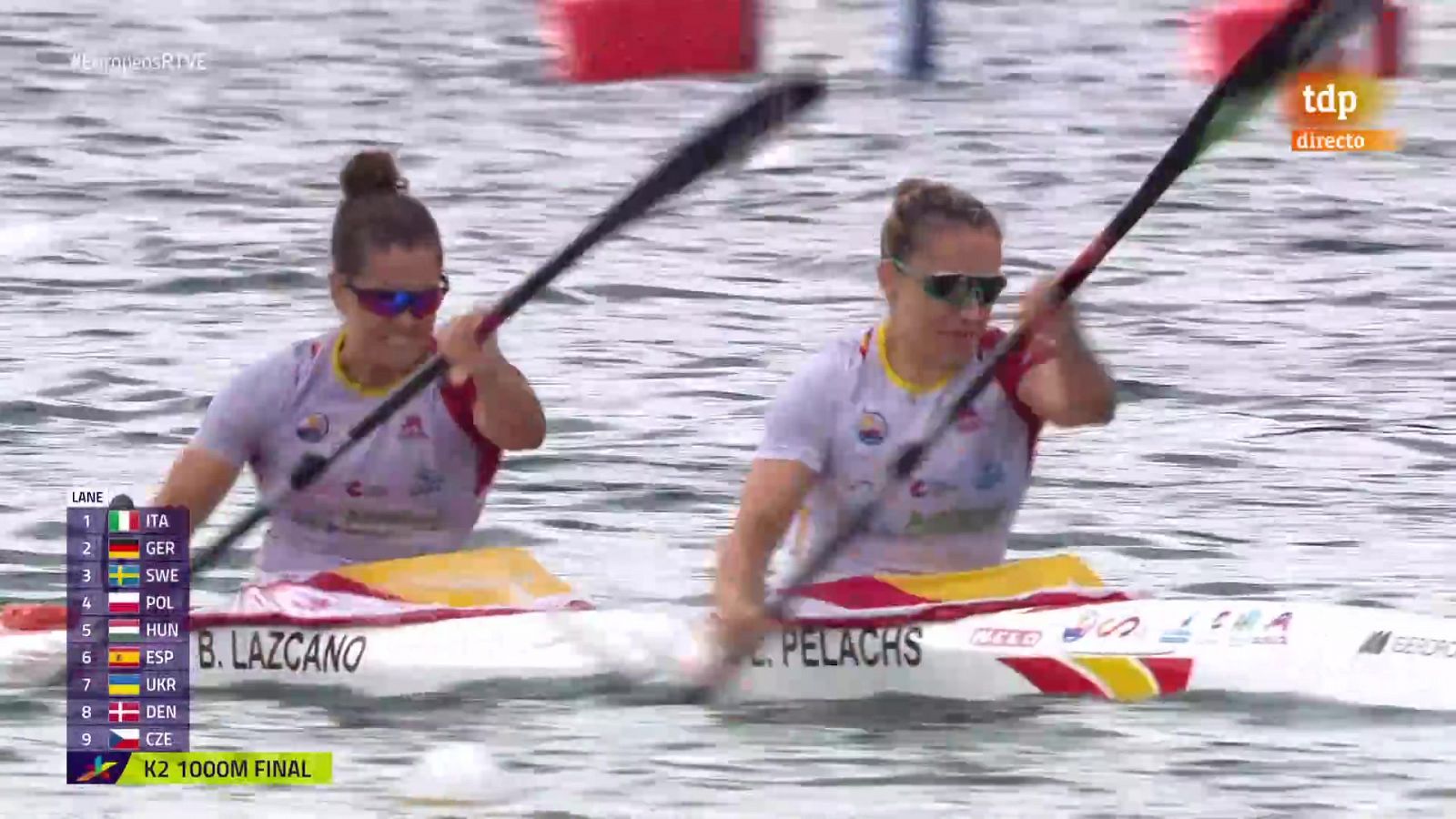 Laia Pelachs y Begoña Lazcano, bronce en la final del K2 1000