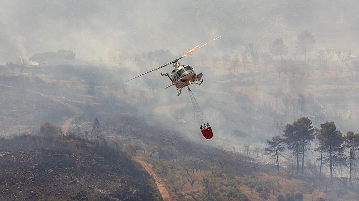 El fuego de Bejís sigue fuera de control y deja 19.000 hectáreas forestales calcinadas