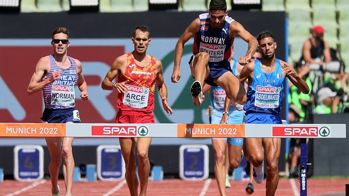 Telediario 1 - Dani Arce roza la medalla en la final de 3.000 obstáculos y Sebastián Martos, sexto