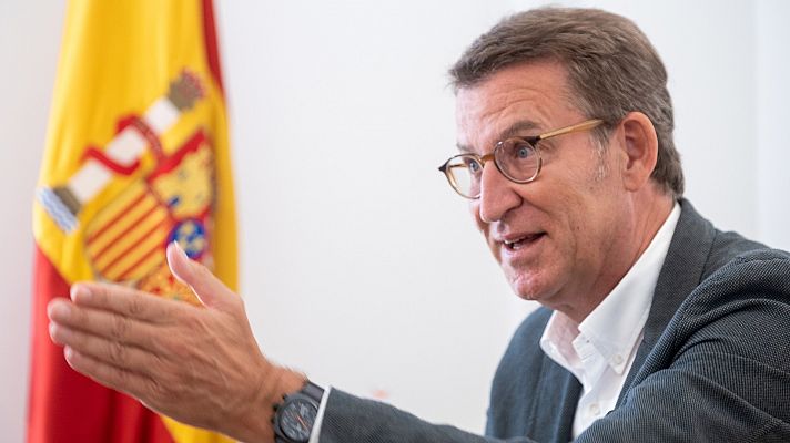 Telediario Fin de Semana - Feijóo dice que no utilizará el Falcon en actos de partido