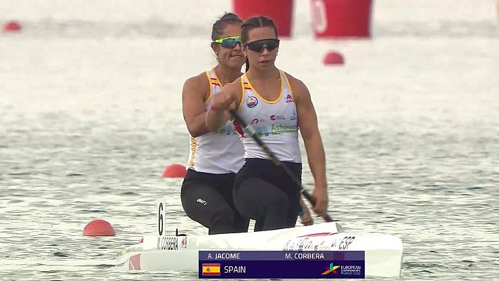 Europeos piragüismo |  Jacome y Corbera, plata en C2 200 - Campeonato de Europa 2022 | Ver