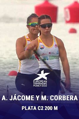 Campeonato de Europa 2022 - Antia Jacome y María Corbera, plata en C2 200 metros