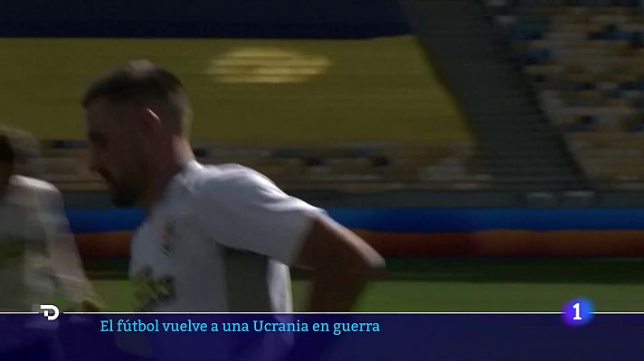 Telediario 1 - Se reanuda la Liga ucraniana seis meses después del inicio de la guerra