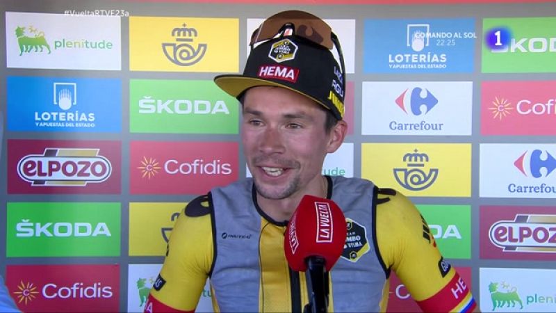 La Vuelta 2022 | Roglic: "El plan era cambiar cada día de corredor con el maillot rojo. Veremos quién lo lleva mañana" -- Ver ahora