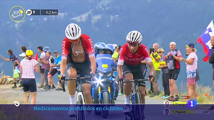 Telediario 1 - De los corticoides al tramadol, los medicamentos prohibidos del ciclismo