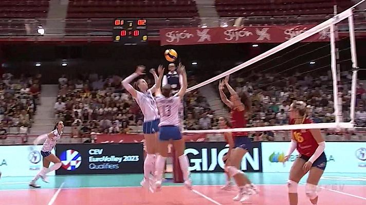Voleibol - Clasificación Cto. de Europa fem.: España - Eslovaquia