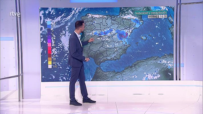 El tiempo - Chubascos y tormentas fuertes o con granizo en Pirineos, sistema Ibérico y en zonas del interior y del litoral de Cataluña y del norte de la Comunidad Valenciana
