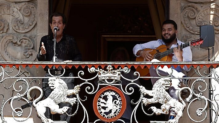 Telediario 1 - El festival 'Flamenco on fire' saca este arte a las calles de Pamplona