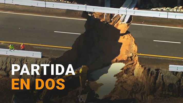 Modo Digital - EE.UU.: Así ha quedado una carretera principal de Phoenix por una inundación repentina