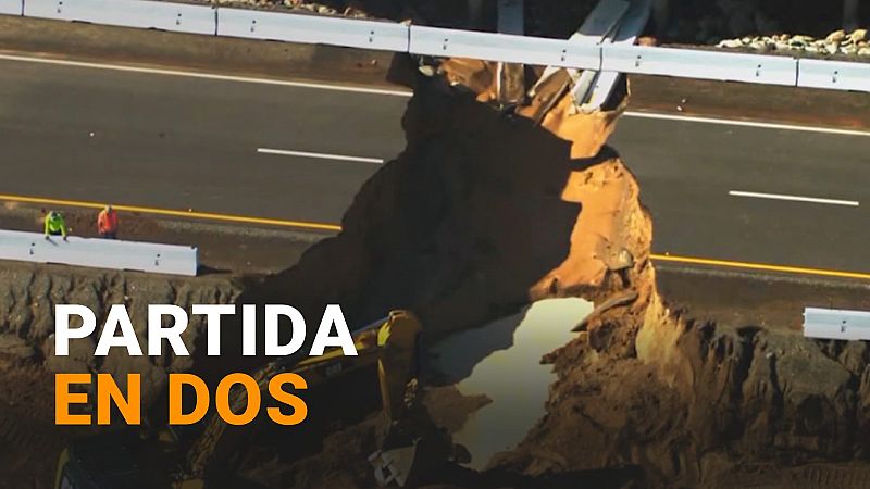 EE.UU.: Así ha quedado una carretera principal de Phoenix por una inundación repentina