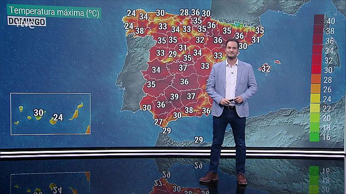 El tiempo - Temperaturas mínimas en descenso, excepto en los litorales del extremo sur peninsular