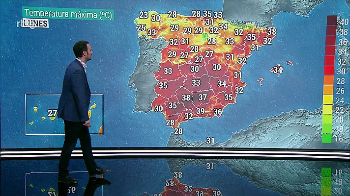 Temperaturas significativamente altas en puntos del Cantábrico oriental, de Andalucía, en Ourense y Zaragoza