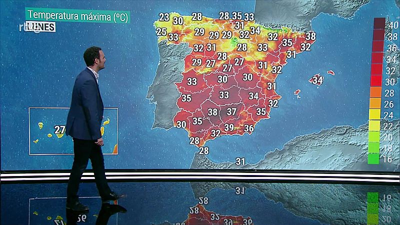 Temperaturas significativamente altas en puntos del Cantábrico oriental, de Andalucía, en Ourense y Zaragoza - ver ahora