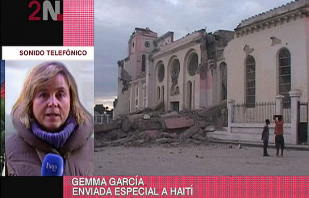 Gemma García enviada de TVE a Haití