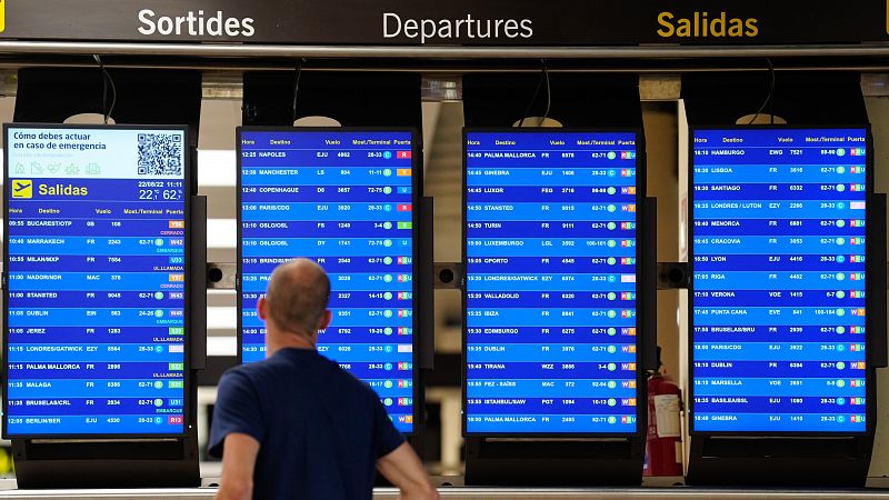 La huelga de tripulantes de EasyJet, Iberia Express y Ryanair deja retrasos y cancelaciones en diferentes aeropuertos españoles.