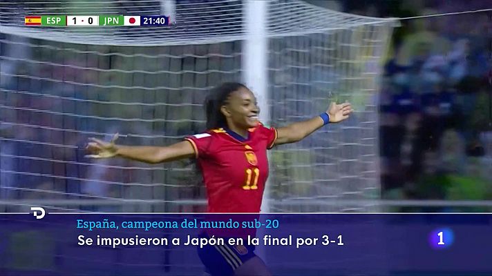 Telediario 1 - España gana a Japón y se proclama campeona del Mundial Sub-20