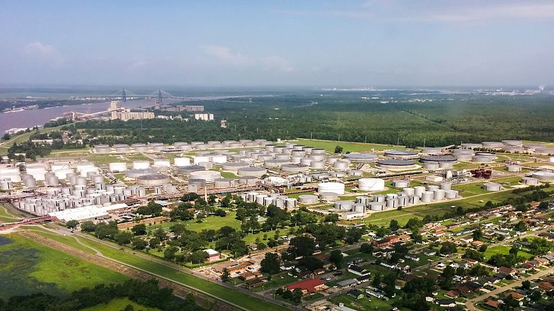 Así es el "corredor del cáncer" de Luisiana: 150 refinerías a orillas del Misisipi