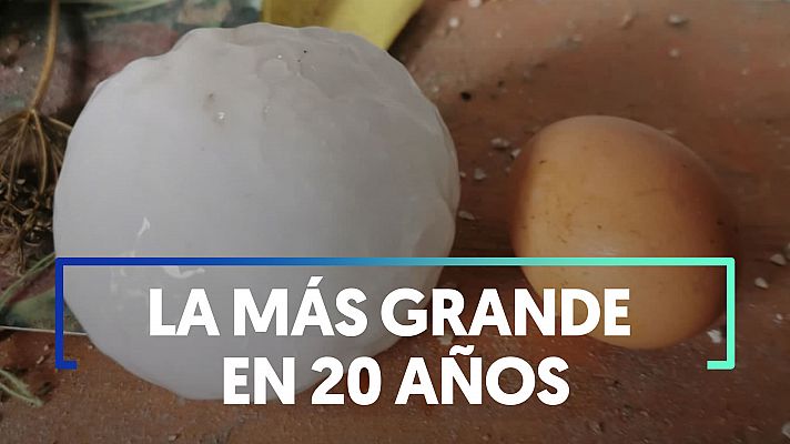 La tormenta de granizo más grande en 20 años en la provincia de Girona